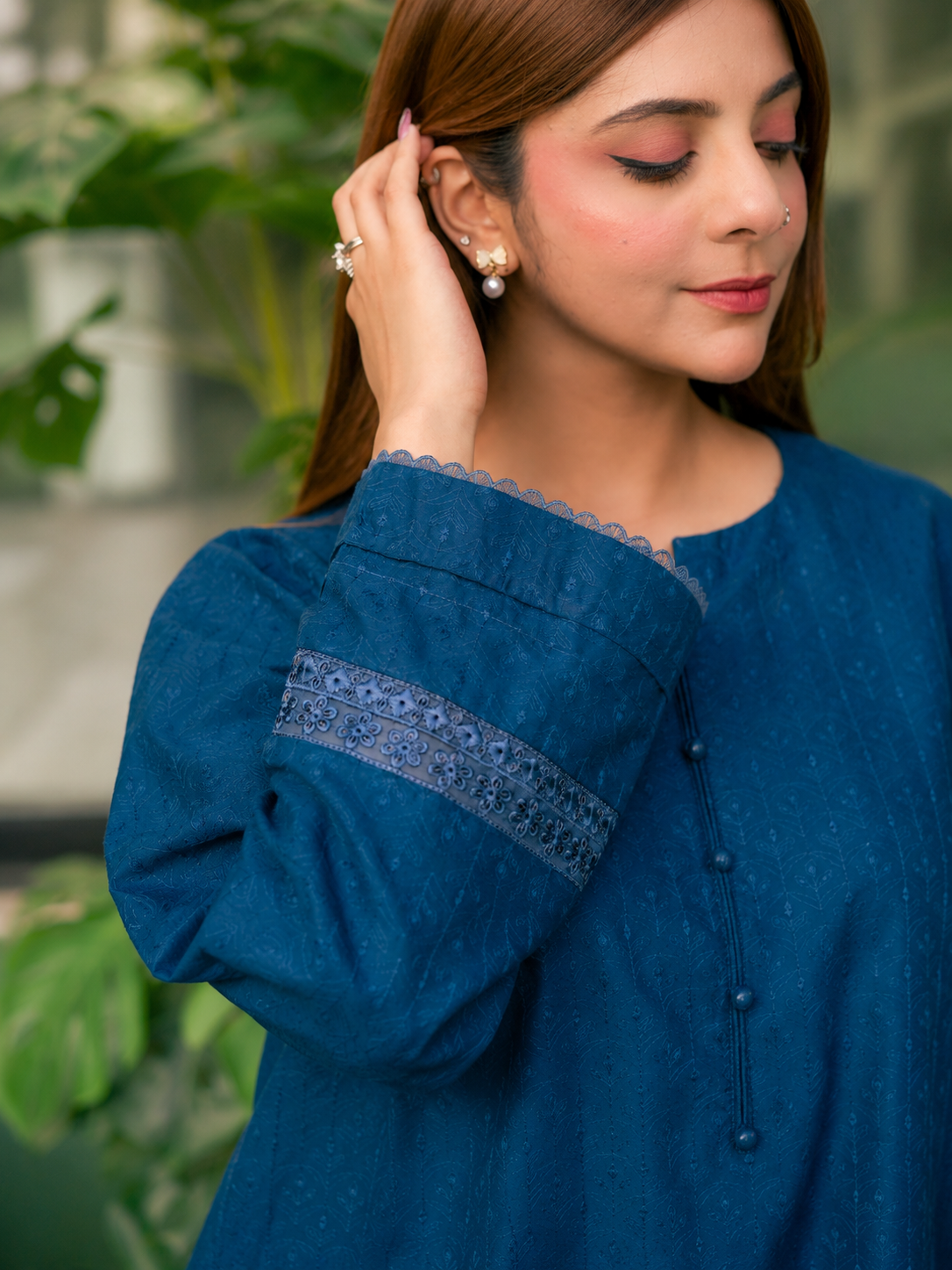 Midnight Blue Chikankari 2-Piece Set
